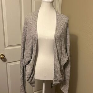 BDG Open Front Cardigan - Gray